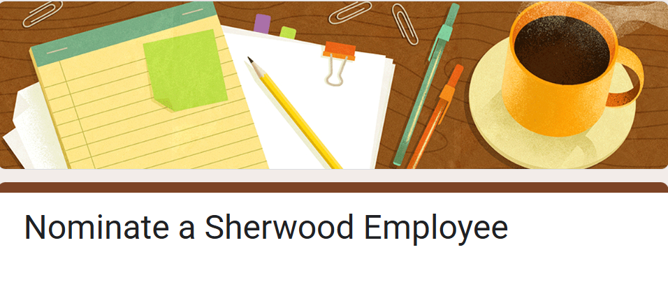  Nominate a Sherwood Employee